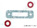 Exhaust header gasket (1)/ gaskets, pressure fitting (2) (for si