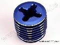 Cooling head, pro (mach. alum.) (blue-anodized)