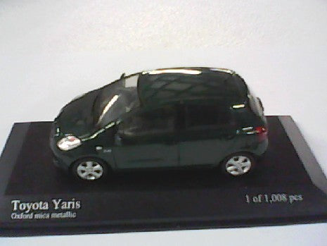 Miniature TOYOTA YARIS 2005 Verte Métal 1/43 - Minichamps