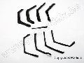 Fender flairs, front & rear (4)/ fender flair retainers, front &