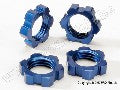 Wheel nuts, splined, 17mm (blue-anodized) (4)