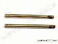 Shock shafts, steel, chrome finish (long) (2)