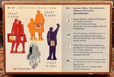 Tableau de Service FALLER 194 - Décor Trains Miniatures HO