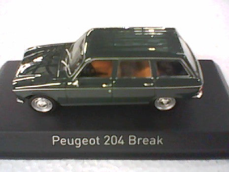 PEUGEOT 204 BREAK VERT ANTIQUE 1969 1/43