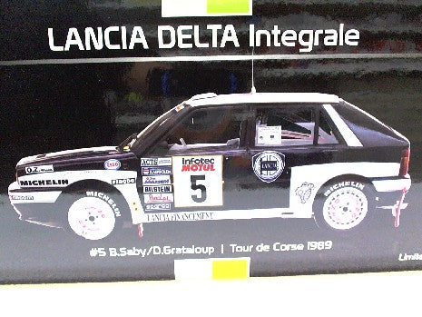 LANCIA DELTA INTEGR #5 TOUR DE CORSE 89 SABY/GRATALOUP 1/18