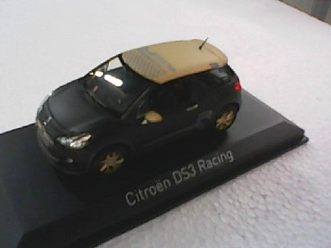 CITROEN DS3 RACING 2013 NOIR MAT ET OR 1/43