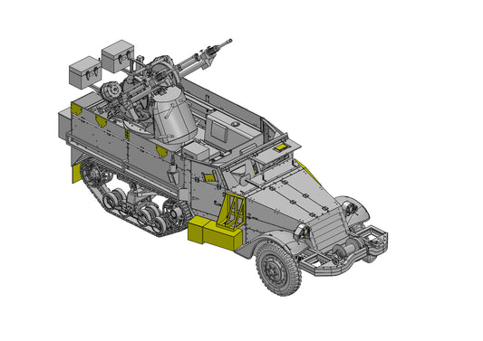 HALF TRACK M3 ANTI AERIEN  1/35
