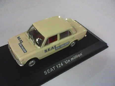 SEAT 124 'UN MILLION' JAUNE 1969 1/43