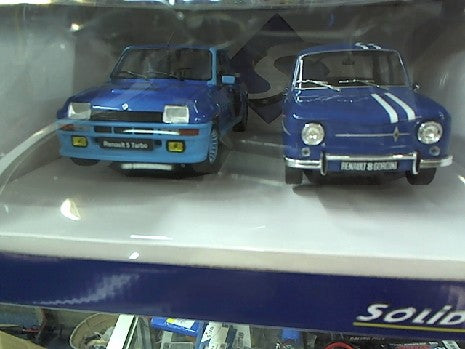 PACK RENAULT R5 TURBO BLEU ET R8 GORDINI 1100 1/18