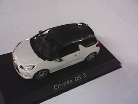 CITROEN DS3 2014 BLANC ET NOIR 1/43