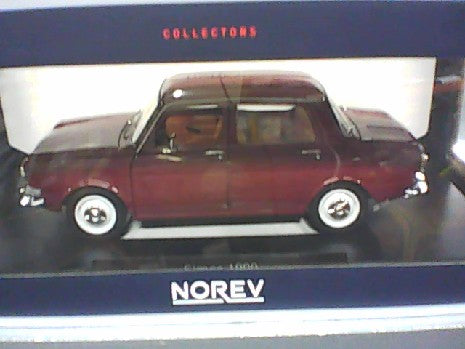 SIMCA 1000 LS1974 AMARANTE ROUGE 1/18