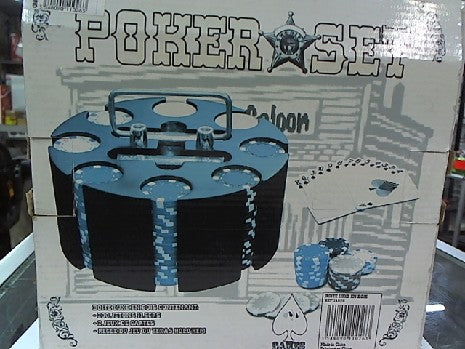 CARROUSEL LUXE BOIS 200 JETONS + 2 JEUX DE CARTES + REGLES POKER
