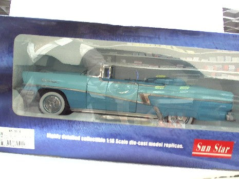 MERCURY MONTCLAIR CONVERTIBLE 1956 BLEU 1/18