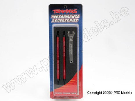Toe links, Revo (Tubes red-anodized, 7075-T6 aluminum, stronger