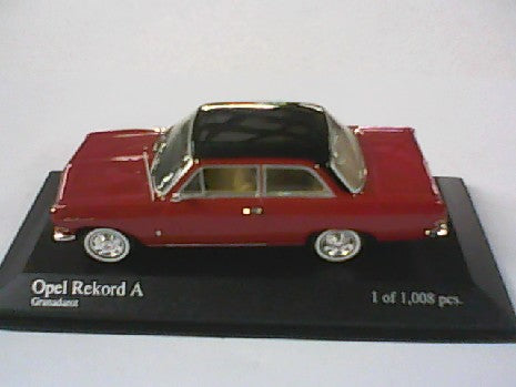 OPEL RECORD  A 1962 ROUGE  1/43