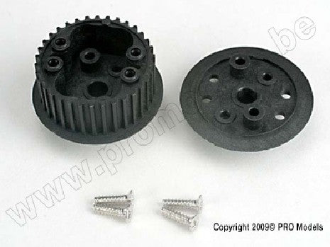 Differential  (34-groove)/ flanged side-cover & screws