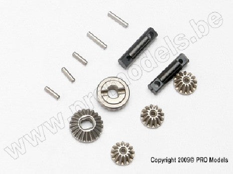 Gear set, differential (output gears (2)/ spider gears (3))/ dif