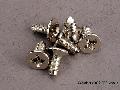 Screws, 3x6mm countersunk self-tapping (6)