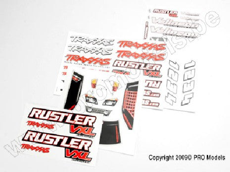 Decal sheets, Rustler VXL