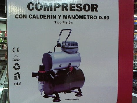 COMPRESSEUR AVEC CUVE ET MANOM╚TRE D80