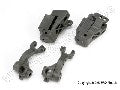 Caster blocks, 25-degree (left & right)/ steering blocks, 25-deg