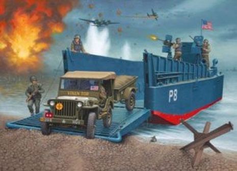 CANOT DE DEBARQUEMENT + JEEP 1/35