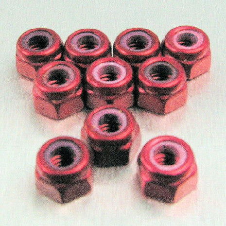 Écrou Nylstop M4 Rouge - Fixation Durable pour Modélisme