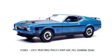 FORD MUSTANG MACH 1 1971 BLEU