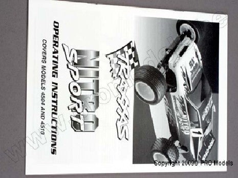 Owners Manual, Nitro Sport