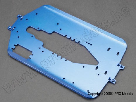Chassis, T-Maxx, long wheelbase (extended 30mm) (6061-T6 aluminu