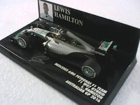 Minichamps F1 Mercedes W07 Hybrid Lewis Hamilton 2016 1/43 - Modèle Réduit