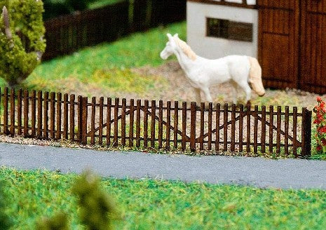 Clôture en Lattes de Bois pour Décorations de Trains Miniatures