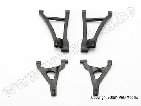 Suspension arm set, front (includes upper right & left and  lowe