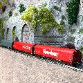 Coffret de Wagons N avec Bâche Coulissante - Minitrix