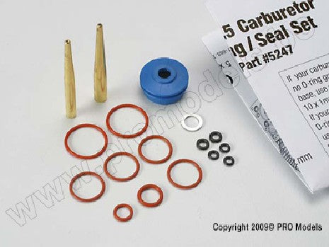 O-ring and seal set, carburetor/ O-rings: 2x1mm (3), 10x1mm (4),