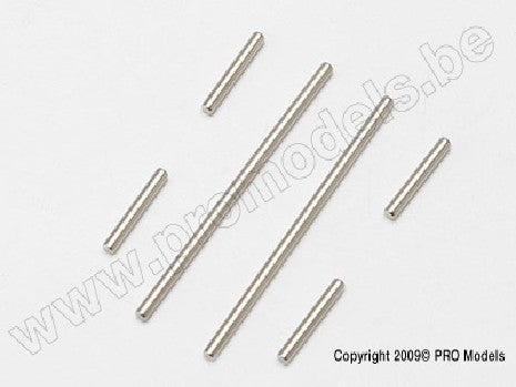 Suspension pin set (front or rear), 2x46mm (2), 2x14mm (4)