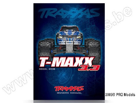 Owners Manual, T-Maxx 3.3 (long wheelbase) (model 4908)