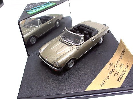 FIAT 124 OPEN SPORT SPIDER CS1  75 BRONZE METAL