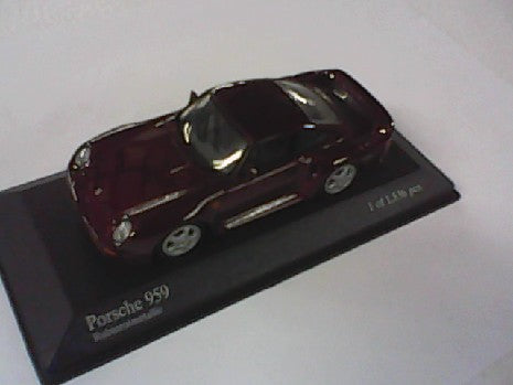 PORSCHE 959 1987 ROUGE METALLIC 1/43