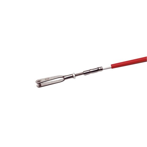 Gaine bowden rouge 1m 0,8mm fil acier