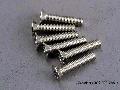 Screws, 3x15mm countersunk machine (6)