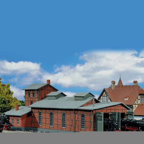 Remise Locomotives N 2 Places - Décor Trains Miniatures FALLER 222136