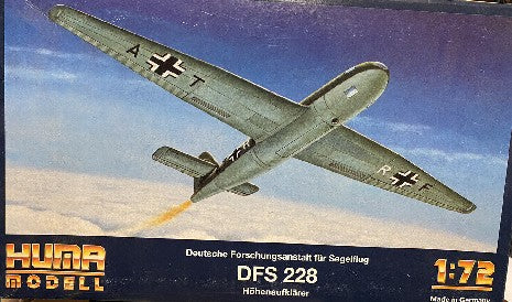 DEUTSCHE FORSCHUNGS-ANSTALT FUR SEGELFLUG DFS 228 1/72