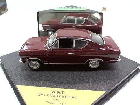 Opel Kadett B Coupe 1966 - Miniature Rouge Foncée 1/43