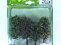 4 Arbres Fleuris pour Décors de Modélisme
