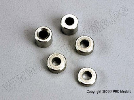 Aluminum spacers: 3x6x1.5mm (2)/ 3x6x2.5mm (1)/ 3x6x3.8mm (2)