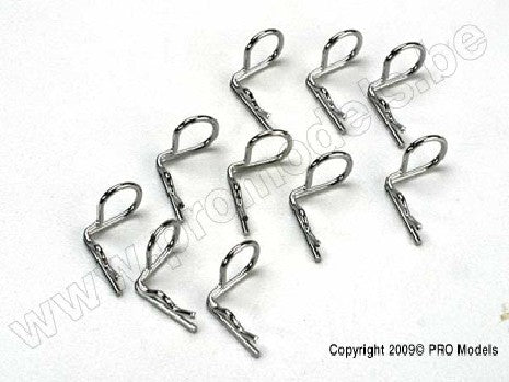 Body clip (mounting clip), angled, 90-degrees (10)