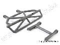 Bumper, rear/ bumper mount, rear (black)