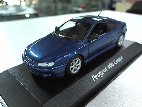 PEUGEOT 406 COUP╔ 1997 BLEU METAL 1/43