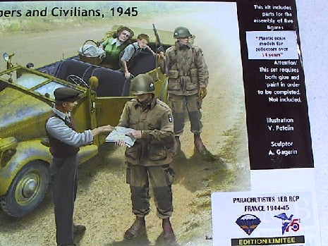 PARACHUTISTES 1ER RCP PROVENCE 1944 SERIE LIMITEE 1/35